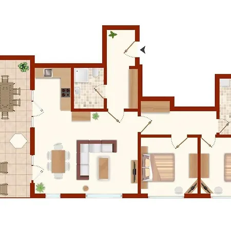 Portland G5 Penthouse Apartamento Laboe